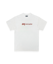 R-0017 / R4CING WASHED SHORT TEE (WHITE)