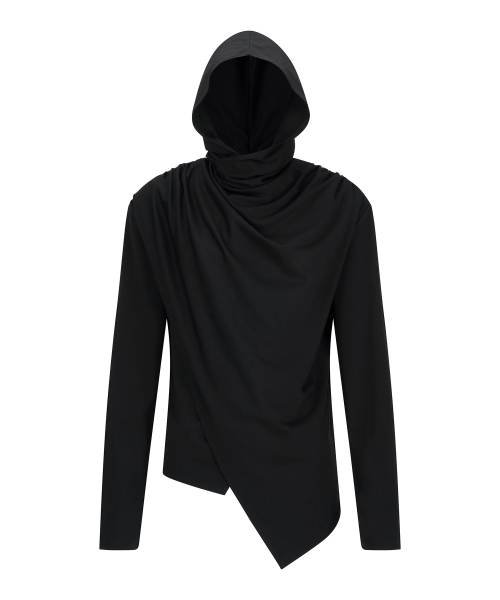LECYTO（レシト）の「Avant-garde Drape Hood_[Black]（パーカー・メンズ・その他・FREE）」の2枚目の写真