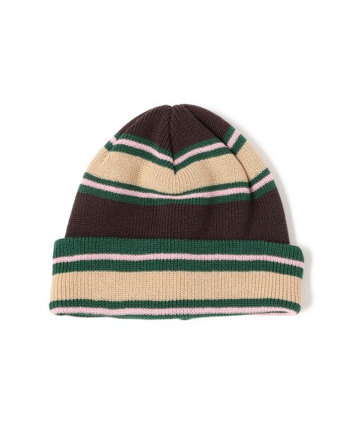 BEAMS(ビームス)の「マルチボーダー ワッチキャップ(ニットキャップ/ビーニー・メンズ・グレー/ベージュ/ブラウン/ブラック・ONE SIZE)」の10枚目の写真