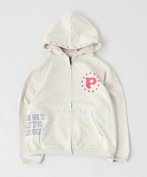 PLAY HOUR（プレイアワー）の「PLAYHOUR /プレイアワー P Logo Studs Zip Hoodie（スウェット）」