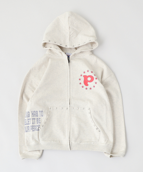 PLAYHOUR /プレイアワー P Logo Studs Zip Hoodie（スウェット）｜PLAY