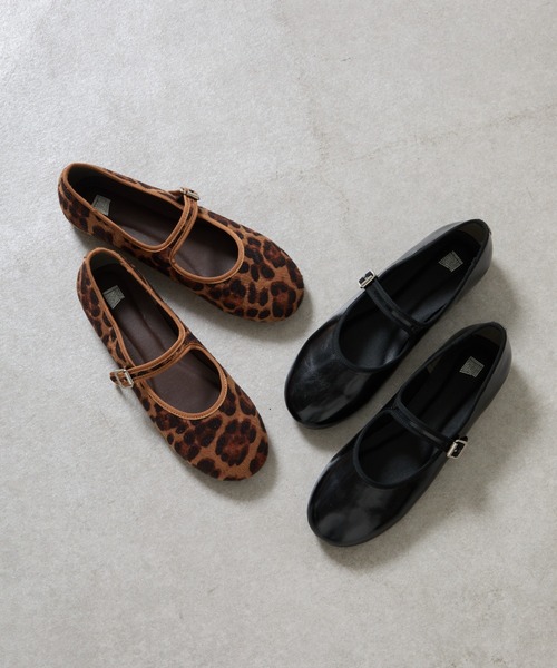 COLONY 2139（コロニートゥーワンスリーナイン）の「メリージェーンバレエシューズ（バレエシューズ・レディース・レオパード/ブラック・MEDIUM/LARGE）」の9枚目の写真