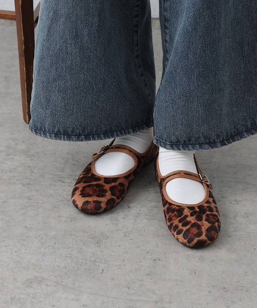 COLONY 2139（コロニートゥーワンスリーナイン）の「メリージェーンバレエシューズ（バレエシューズ・レディース・レオパード/ブラック・MEDIUM/LARGE）」の20枚目の写真