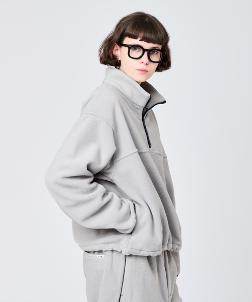 WETTEMPT（ウィテンプト）の「HALF ZIP FLEECE PULLOVER / ハーフジップフリースプルオーバー（スウェット・メンズ・グレー/ブラック・LARGE/MEDIUM/SMALL）」の19枚目の写真