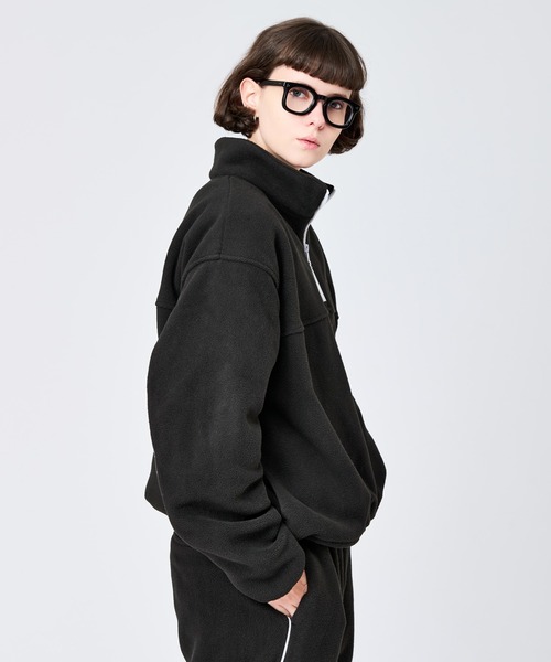WETTEMPT（ウィテンプト）の「HALF ZIP FLEECE PULLOVER / ハーフジップフリースプルオーバー（スウェット・メンズ・グレー/ブラック・LARGE/MEDIUM/SMALL）」の7枚目の写真