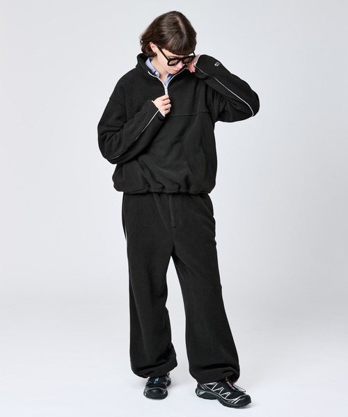 WETTEMPT（ウィテンプト）の「HALF ZIP FLEECE PULLOVER / ハーフジップフリースプルオーバー（スウェット・メンズ・グレー/ブラック・LARGE/MEDIUM/SMALL）」の13枚目の写真