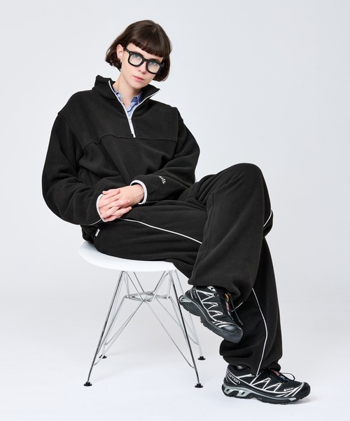 WETTEMPT（ウィテンプト）の「HALF ZIP FLEECE PULLOVER / ハーフジップフリースプルオーバー（スウェット・メンズ・グレー/ブラック・LARGE/MEDIUM/SMALL）」の15枚目の写真