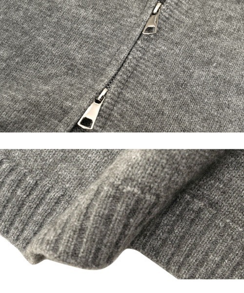 KOBE LETTUCE（コウベレタス）の「取り外しファー付きニットパーカー（パーカー・レディース・ブラック/グレー/アイボリー・M）」の10枚目の写真