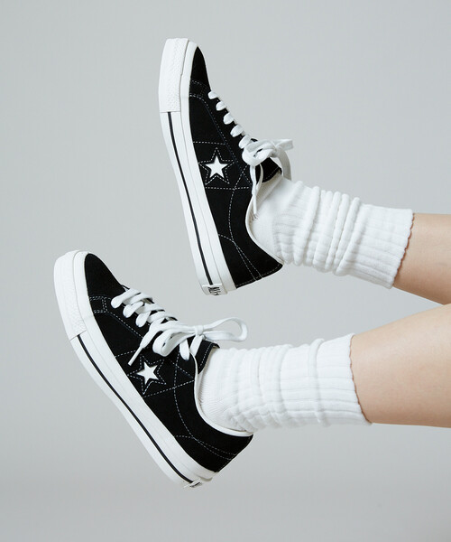 CONVERSE（コンバース）の「CONVERSE/コンバース ONE STAR SUEDE[23.0~25.0cm]限定展開/ワンスター スエード（スニーカー・レディース・ネイビー/ブラック・25.0cm/24.0cm/23.0cm）」の2枚目の写真