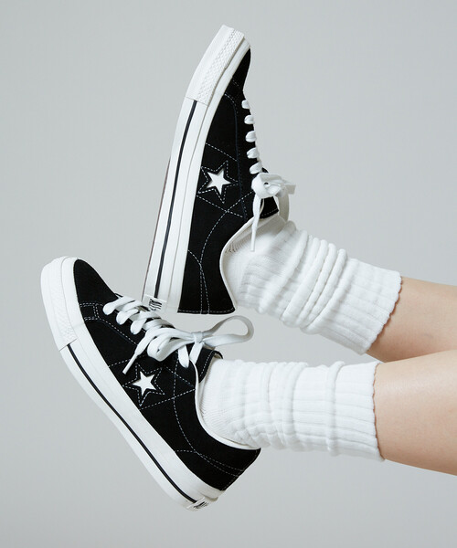 CONVERSE（コンバース）の「CONVERSE/コンバース ONE STAR SUEDE[23.0~25.0cm]限定展開/ワンスター スエード（スニーカー・レディース・ネイビー/ブラック・25.0cm/24.0cm/23.0cm）」の3枚目の写真
