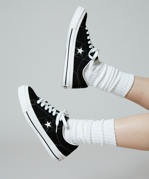 CONVERSE（コンバース）の「CONVERSE/コンバース ONE STAR SUEDE[23.0~25.0cm]限定展開/ワンスター スエード（スニーカー・レディース・ネイビー/ブラック・25.0cm/24.0cm/23.0cm）」の4枚目の写真
