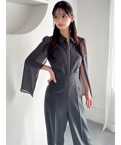 RESEXXY（リゼクシー）の「シアースリーブコンビネゾン（ワンピース・レディース・ブラック/チャコールグレー・SMALL/MEDIUM）」の20枚目の写真