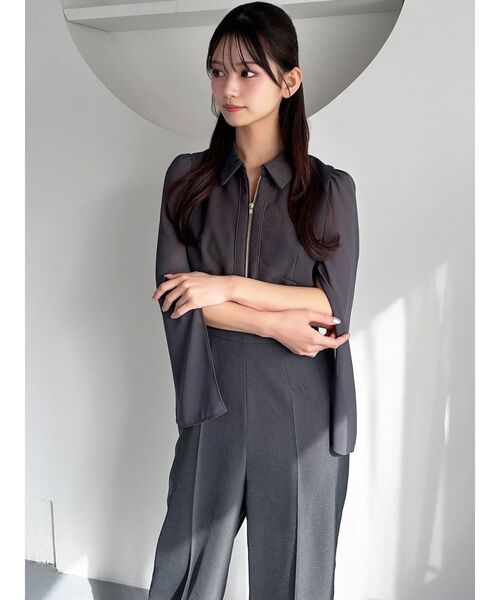 RESEXXY（リゼクシー）の「シアースリーブコンビネゾン（ワンピース・レディース・ブラック/チャコールグレー・SMALL/MEDIUM）」の21枚目の写真