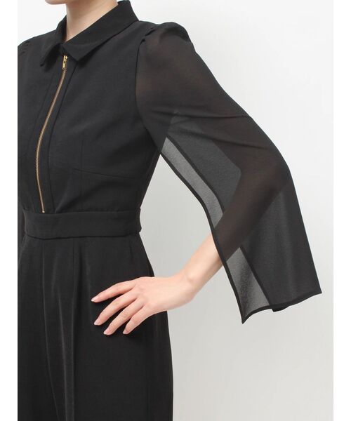 RESEXXY(リゼクシー)の「シアースリーブコンビネゾン(ワンピース・レディース・ブラック/チャコールグレー・SMALL/MEDIUM)」の5枚目の写真