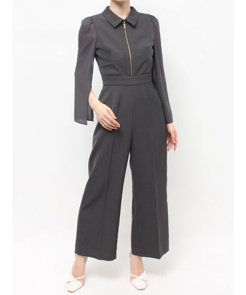 RESEXXY(リゼクシー)の「シアースリーブコンビネゾン(ワンピース・レディース・ブラック/チャコールグレー・SMALL/MEDIUM)」の10枚目の写真
