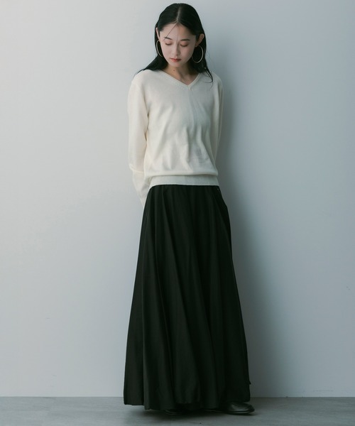 SERENO(セレーノ)の「バルーンギャザースカート(スカート・レディース・ホワイト/ブラック・M/S)」の21枚目の写真