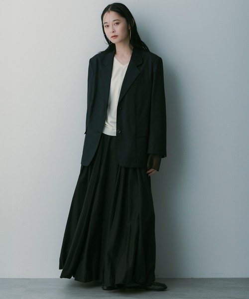 SERENO(セレーノ)の「バルーンギャザースカート(スカート・レディース・ホワイト/ブラック・M/S)」の22枚目の写真