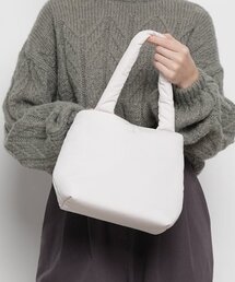 THE-ABON（エイボン）の「ウィメンズデイダウンミニバッグホワイト（トートバッグ）」