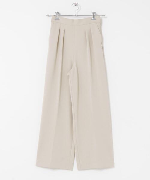 URBAN RESEARCH ROSSO WOMEN（アーバンリサーチ　ロッソ）の「ストレッチツイルタックストレートパンツ（その他パンツ・レディース・ブラック/ライトベージュ・36/38）」の8枚目の写真