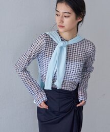 SHENERY | レースチェックプルオーバー(Tシャツ/カットソー)