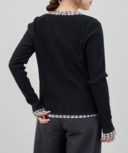 SHENERY（シーナリー）の「レースチェックプルオーバー（Tシャツ/カットソー・レディース・ブルー/ブラック・FREE）」の10枚目の写真