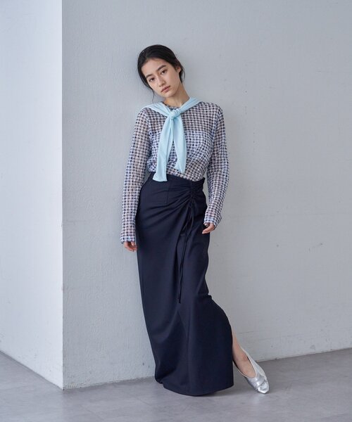 SHENERY（シーナリー）の「レースチェックプルオーバー（Tシャツ/カットソー・レディース・ブルー/ブラック・FREE）」の13枚目の写真