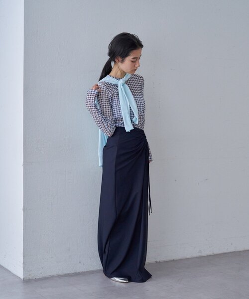 SHENERY（シーナリー）の「レースチェックプルオーバー（Tシャツ/カットソー・レディース・ブルー/ブラック・FREE）」の14枚目の写真