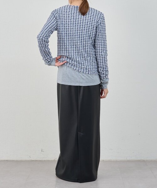 SHENERY（シーナリー）の「レースチェックプルオーバー（Tシャツ/カットソー・レディース・ブルー/ブラック・FREE）」の18枚目の写真