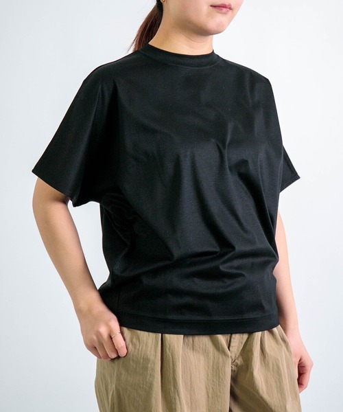 ALWEL（オルウエル）の「[ALWEL] DOLMAN TOP（Tシャツ/カットソー・レディース・ブラック/カーキ・FREE）」の14枚目の写真