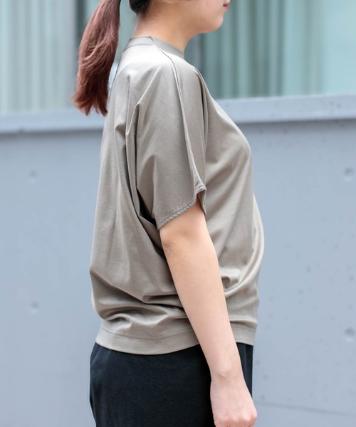 ALWEL（オルウエル）の「[ALWEL] DOLMAN TOP（Tシャツ/カットソー・レディース・ブラック/カーキ・FREE）」の18枚目の写真