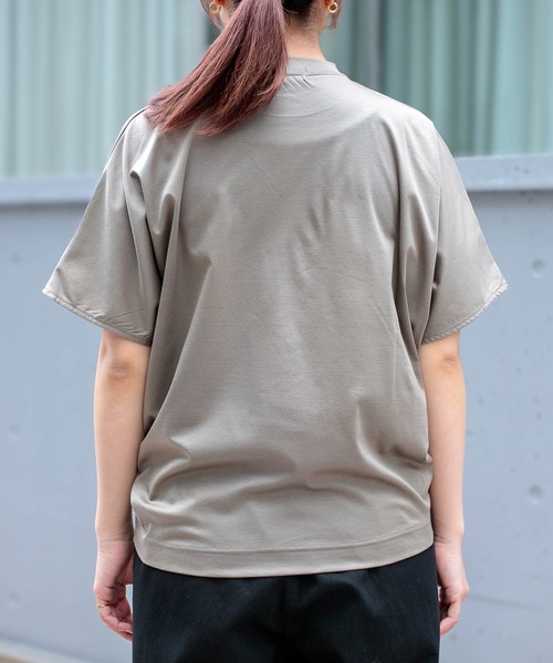 ALWEL（オルウエル）の「[ALWEL] DOLMAN TOP（Tシャツ/カットソー・レディース・ブラック/カーキ・FREE）」の19枚目の写真