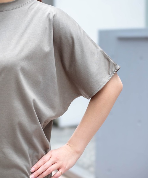 ALWEL（オルウエル）の「[ALWEL] DOLMAN TOP（Tシャツ/カットソー・レディース・ブラック/カーキ・FREE）」の21枚目の写真