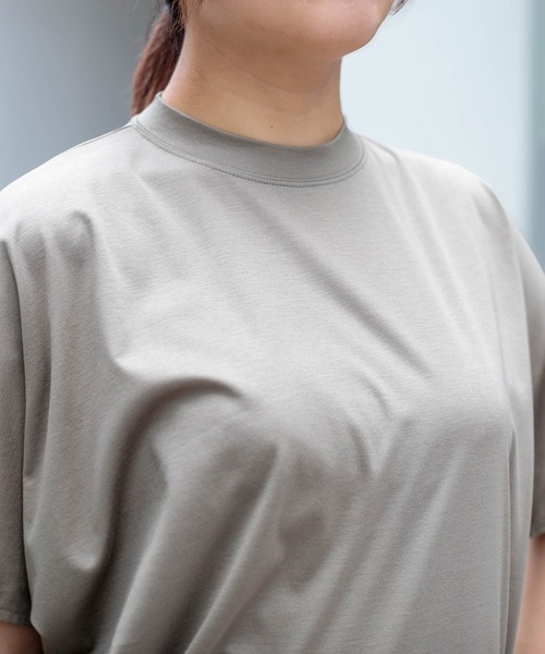 ALWEL（オルウエル）の「[ALWEL] DOLMAN TOP（Tシャツ/カットソー・レディース・ブラック/カーキ・FREE）」の20枚目の写真