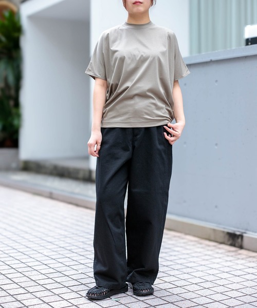 ALWEL（オルウエル）の「[ALWEL] DOLMAN TOP（Tシャツ/カットソー・レディース・ブラック/カーキ・FREE）」の9枚目の写真