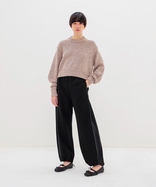 TSURU by Mariko Oikawa（ツルバイマリコオイカワ）の「TSURU by Mariko Oikawa / Mopsy(リボン付スタッズフラットシューズ WW-1264260)（バレエシューズ・レディース・ブラック・36/37）」の3枚目の写真