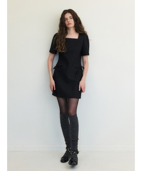 ETMON(エトモン)の「Strap Tweed Mini Dress, Black(ワンピース・レディース・その他・M/S)」の3枚目の写真