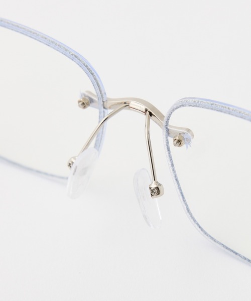 one after another NICE CLAUP（ワンアフターアナザーナイスクラップ）の「グリッター眼鏡（メガネ・レディース・シルバー・FREE）」の6枚目の写真