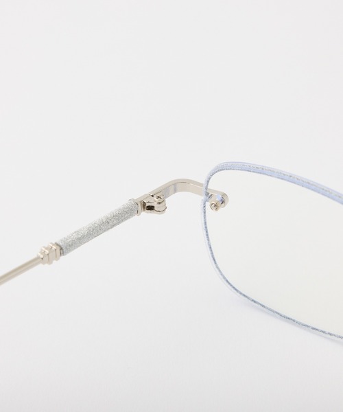 one after another NICE CLAUP（ワンアフターアナザーナイスクラップ）の「グリッター眼鏡（メガネ・レディース・シルバー・FREE）」の8枚目の写真