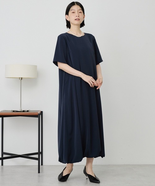 AMERICAN HOLIC(アメリカンホリック)の「【イージーケア】バルーンワンピース(ワンピース・レディース・ブラック/ネイビー・L/M)」の2枚目の写真