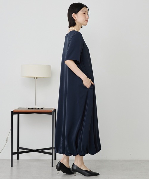 AMERICAN HOLIC(アメリカンホリック)の「【イージーケア】バルーンワンピース(ワンピース・レディース・ブラック/ネイビー・L/M)」の3枚目の写真