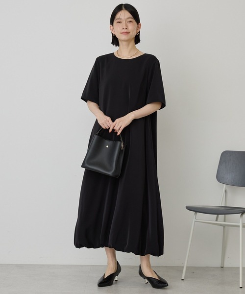 AMERICAN HOLIC(アメリカンホリック)の「【イージーケア】バルーンワンピース(ワンピース・レディース・ブラック/ネイビー・L/M)」の8枚目の写真