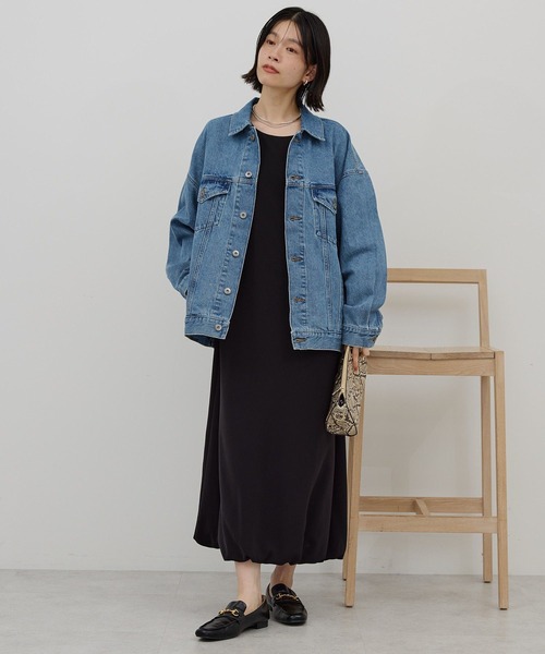 AMERICAN HOLIC(アメリカンホリック)の「【イージーケア】バルーンワンピース(ワンピース・レディース・ブラック/ネイビー・L/M)」の11枚目の写真