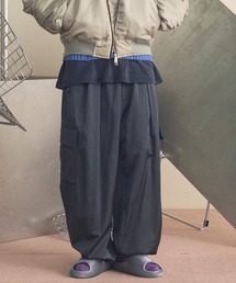 MAISON SPECIAL | 《UNISEX》Drapery Satin Prime-Wide Cargo Pants/ドレーパリーサテンプライムワイドカーゴパンツ【MAISON SPECIAL/メゾンスペシャル】(カーゴパンツ)