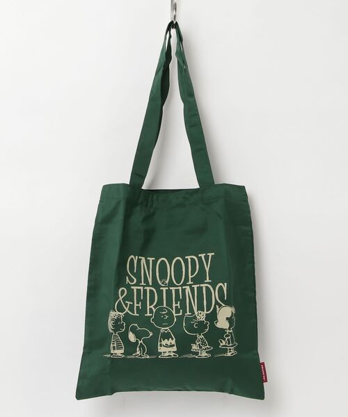 SNOOPY(スヌーピー)の「SNOOPY スヌーピー ロゴカラートートバッグ(トートバッグ・レディース・アイボリー/ネイビー/ブラウン/グリーン/ブルー・FREE)」の15枚目の写真