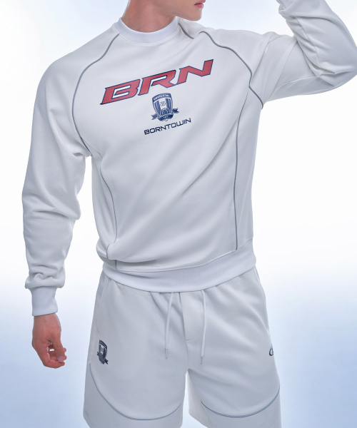 BORN TO WIN（ボーントゥウィン）の「SILVER LINE JERSEY HALF PANTS SHORT VER [IVORY]（その他パンツ・メンズ・その他・1/2/3）」の3枚目の写真