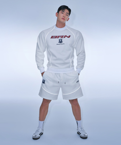 BORN TO WIN（ボーントゥウィン）の「SILVER LINE JERSEY HALF PANTS SHORT VER [IVORY]（その他パンツ・メンズ・その他・1/2/3）」の4枚目の写真