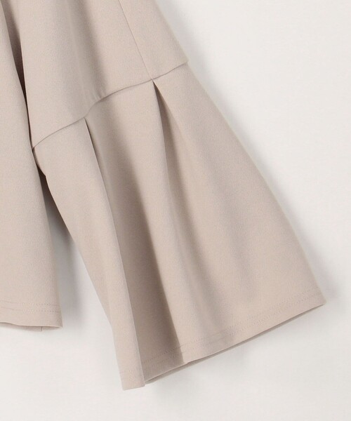 NOLLEY’S（ノーリーズ）の「カットジョーゼットノーカラーブルゾン（ブルゾン・レディース・ベージュ/ブラック・38）」の18枚目の写真