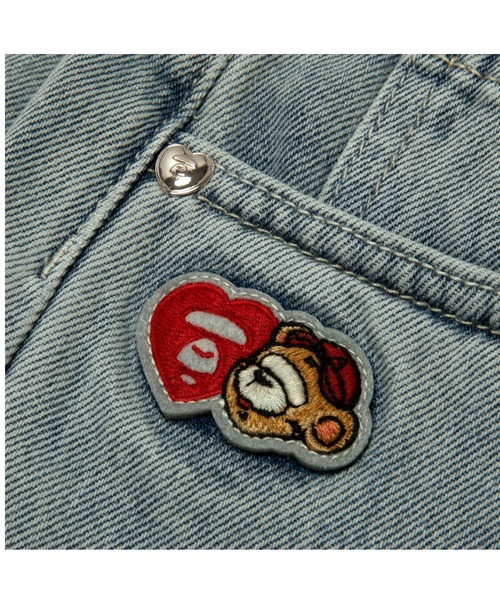 AAPE BY A BATHING APE(エーエイプバイアベイシングエイプ)の「AAPE MAIN DENIM PANTS(デニムパンツ・レディース・ブルー系その他2・X-SMALL/MEDIUM/SMALL/XX-SMALL)」の3枚目の写真