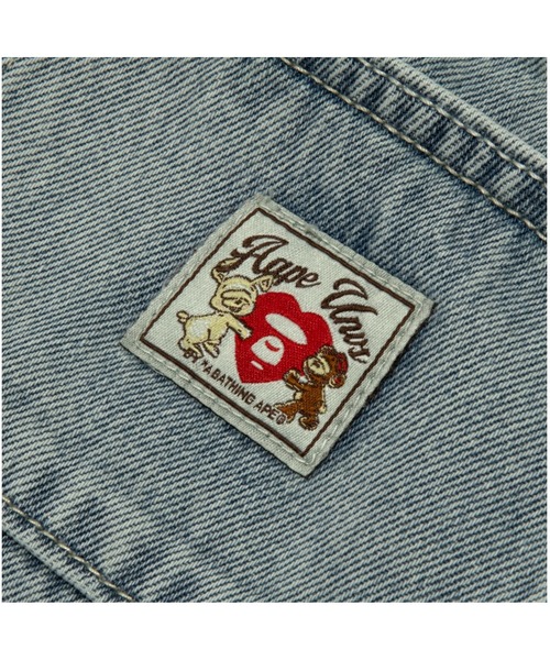 AAPE BY A BATHING APE(エーエイプバイアベイシングエイプ)の「AAPE MAIN DENIM PANTS(デニムパンツ・レディース・ブルー系その他2・X-SMALL/MEDIUM/SMALL/XX-SMALL)」の4枚目の写真