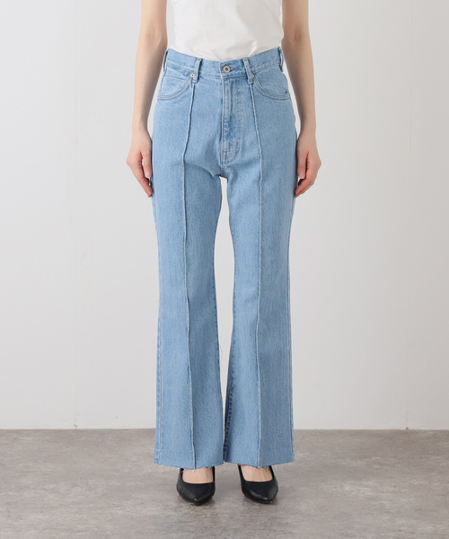 LE DENIM PINNED FLARE LEG（デニムパンツ）｜SLOBE IENA